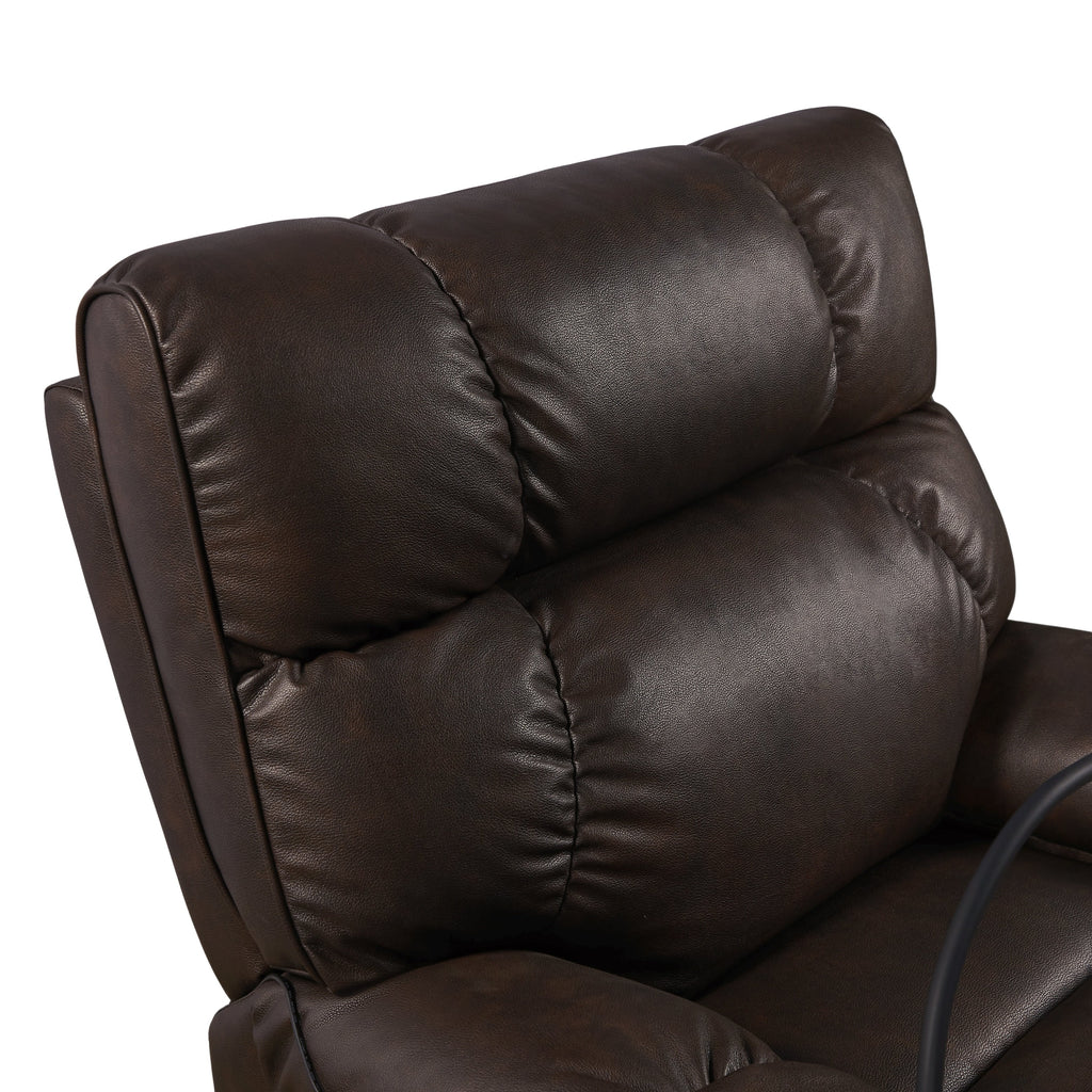 Fauteuil inclinable de massage électrique Christopher Knight Home Motors avec support pour téléphone