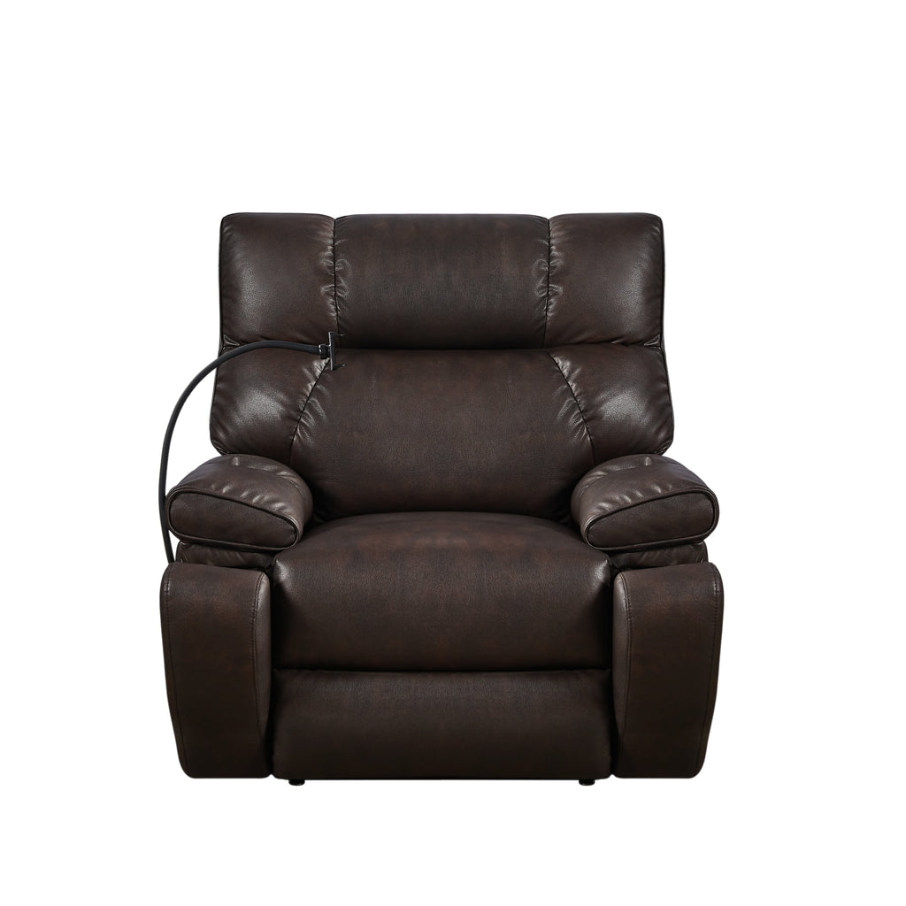 Fauteuil inclinable de massage électrique Christopher Knight Home Motors avec support pour téléphone