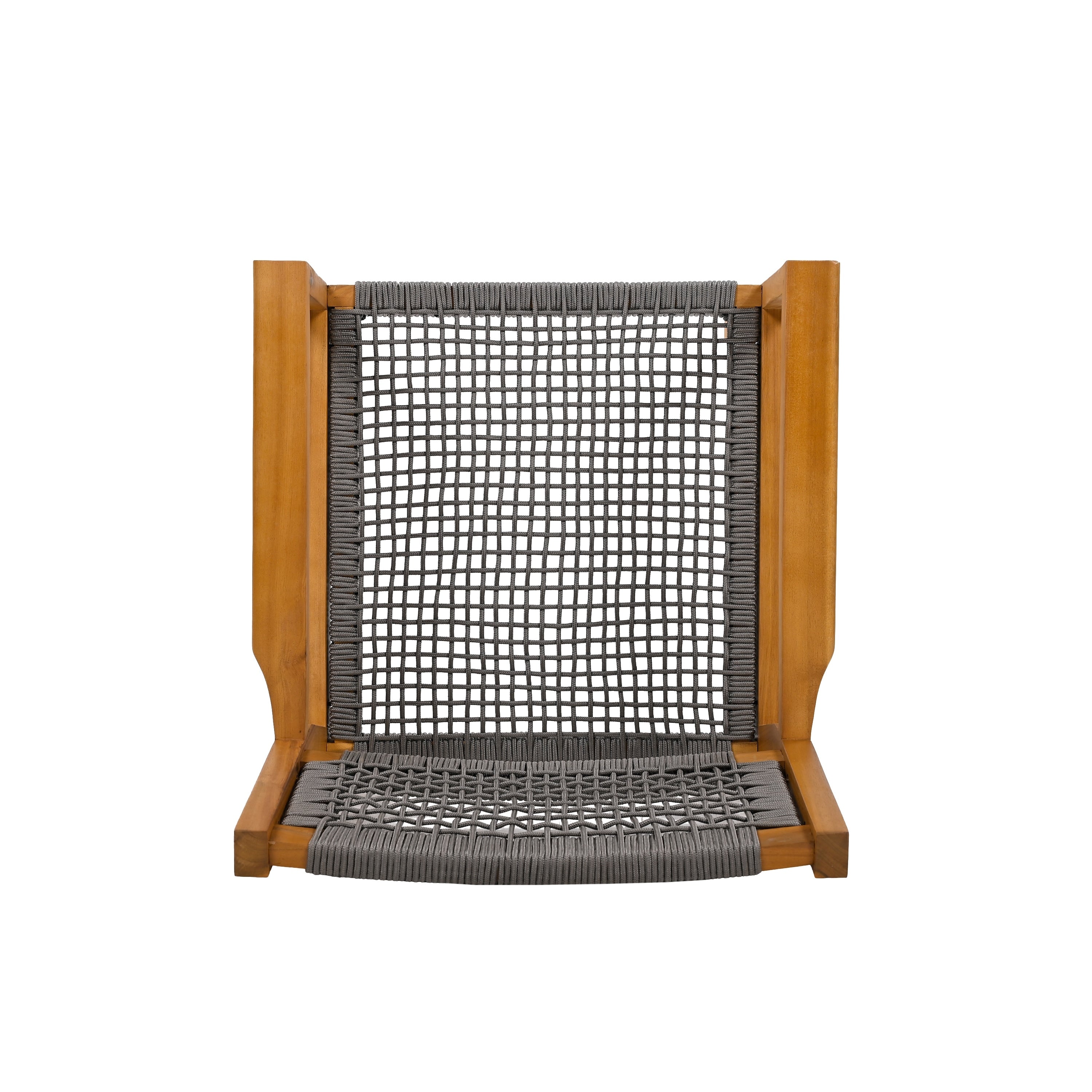 Ensemble de salle à manger d'extérieur 5 pièces avec table ronde et chaises d'appoint en corde de Christopher Knight Home