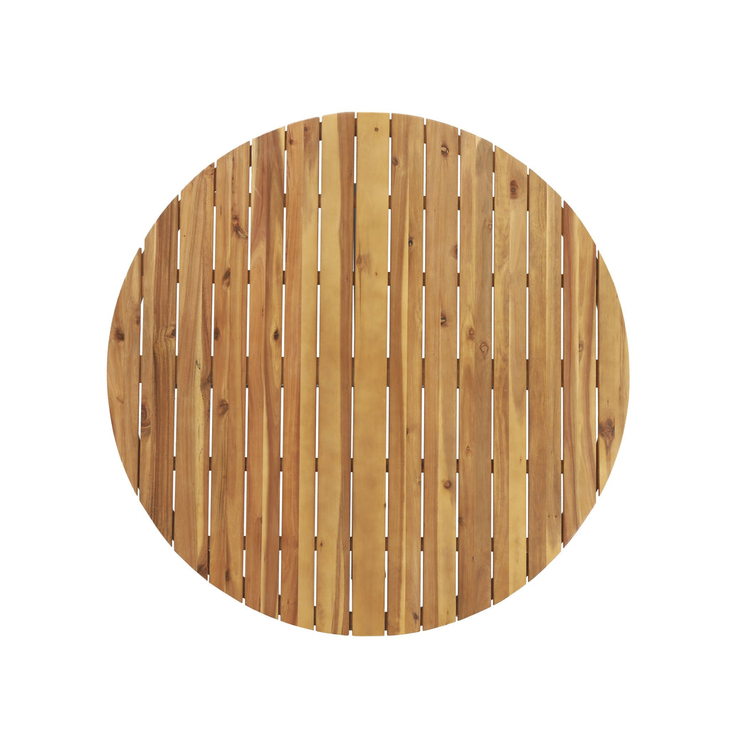 Ensemble de salle à manger d'extérieur 5 pièces avec table ronde et chaises d'appoint en corde de Christopher Knight Home