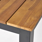 Christopher Knight Home Ensemble de salle à manger d'extérieur rustique en bois d'acacia 5 pièces