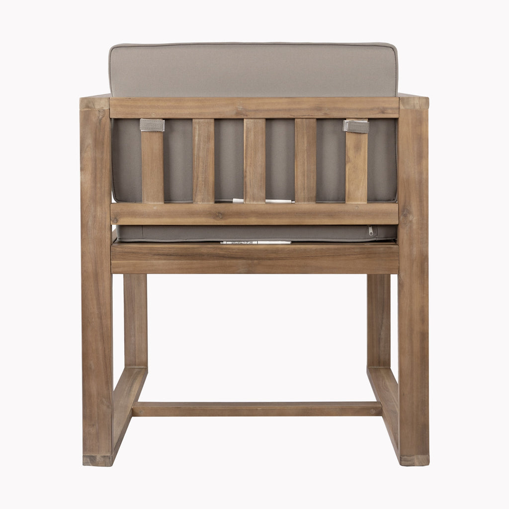 Christopher Knight Home Ensemble de salle à manger d'extérieur rustique en bois d'acacia 5 pièces