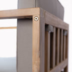 Christopher Knight Home Ensemble de salle à manger d'extérieur rustique en bois d'acacia 5 pièces