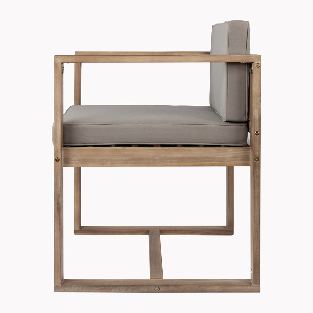 Christopher Knight Home Ensemble de salle à manger d'extérieur rustique en bois d'acacia 5 pièces