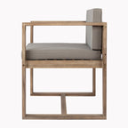 Christopher Knight Home Ensemble de salle à manger d'extérieur rustique en bois d'acacia 5 pièces