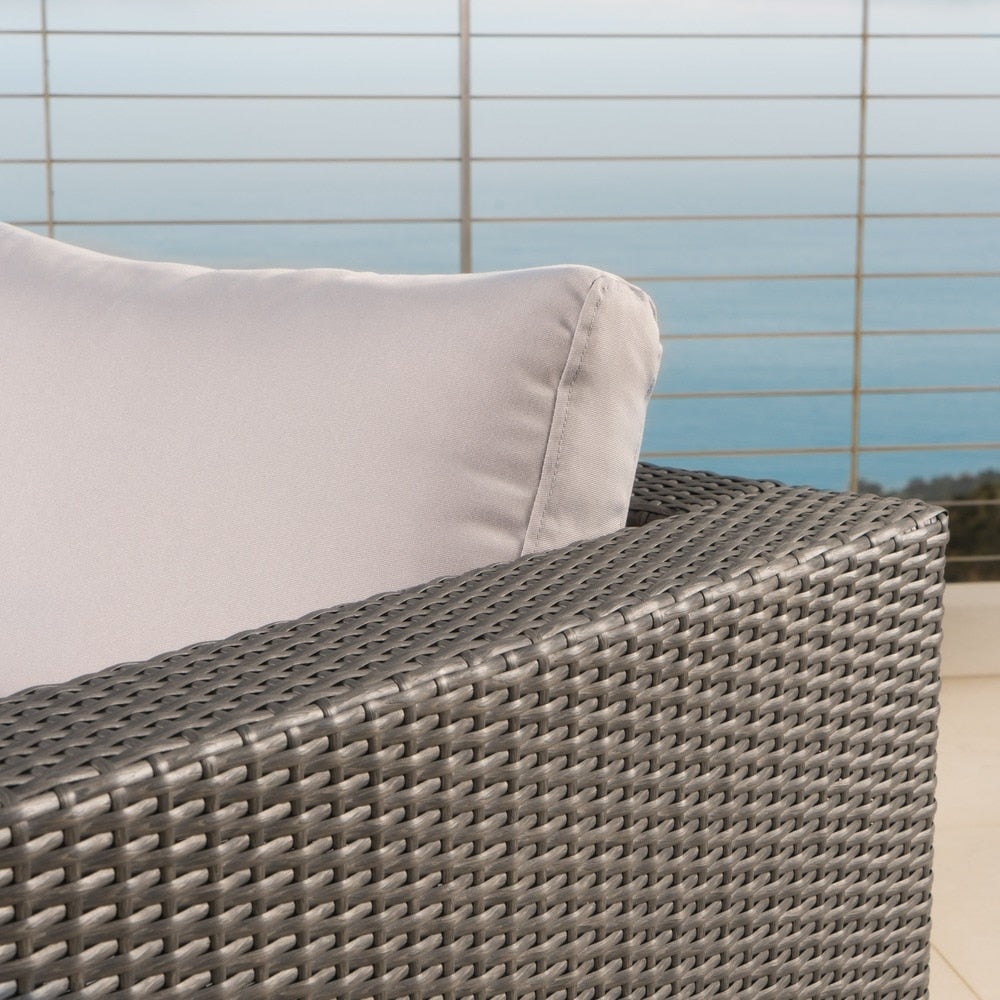 Christopher Knight Home Santa Rosa Ensemble de salon d'extérieur 7 pièces en osier