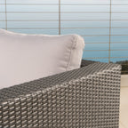 Christopher Knight Home Santa Rosa Ensemble de salon d'extérieur 7 pièces en osier