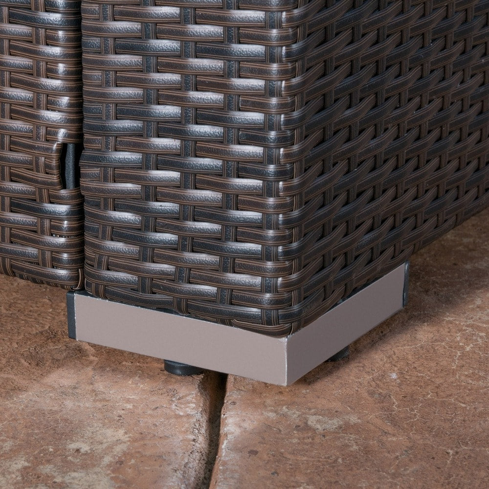 Christopher Knight Home Santa Rosa Ensemble de salon d'extérieur 7 pièces en osier