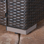 Christopher Knight Home Santa Rosa Ensemble de salon d'extérieur 7 pièces en osier