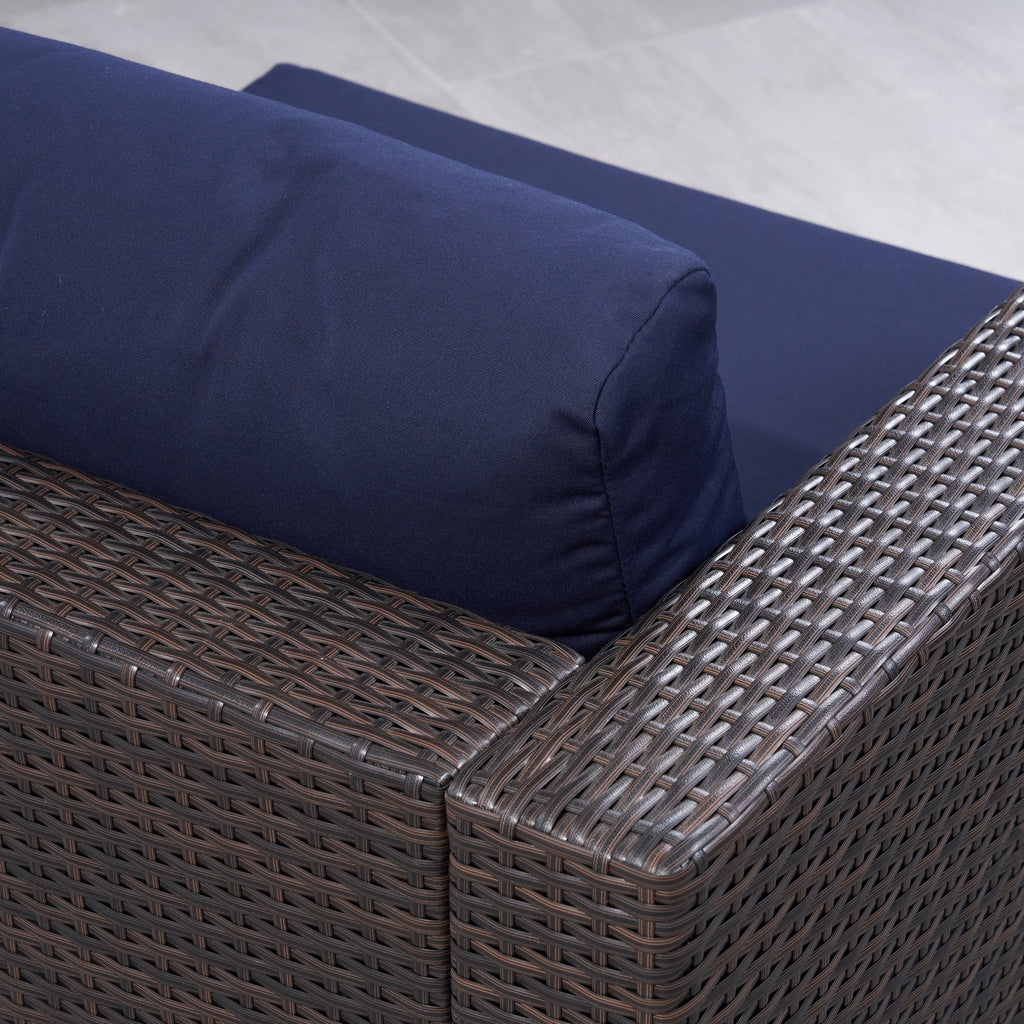 Christopher Knight Home Santa Rosa Ensemble de salon d'extérieur 7 pièces en osier