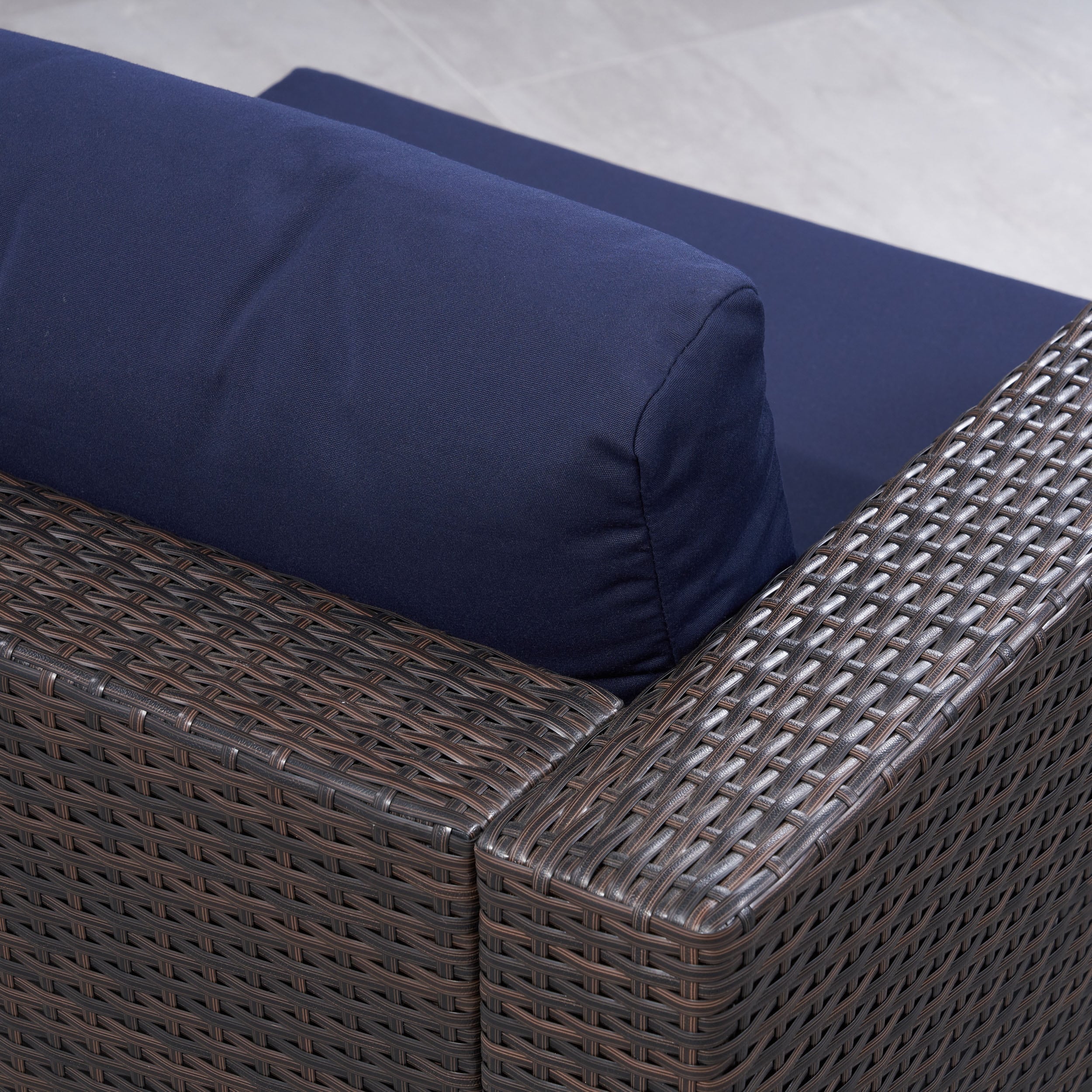 Christopher Knight Home Santa Rosa Ensemble de salon d'extérieur 7 pièces en osier