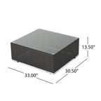 Christopher Knight Home Santa Rosa Ensemble de salon d'extérieur 7 pièces en osier