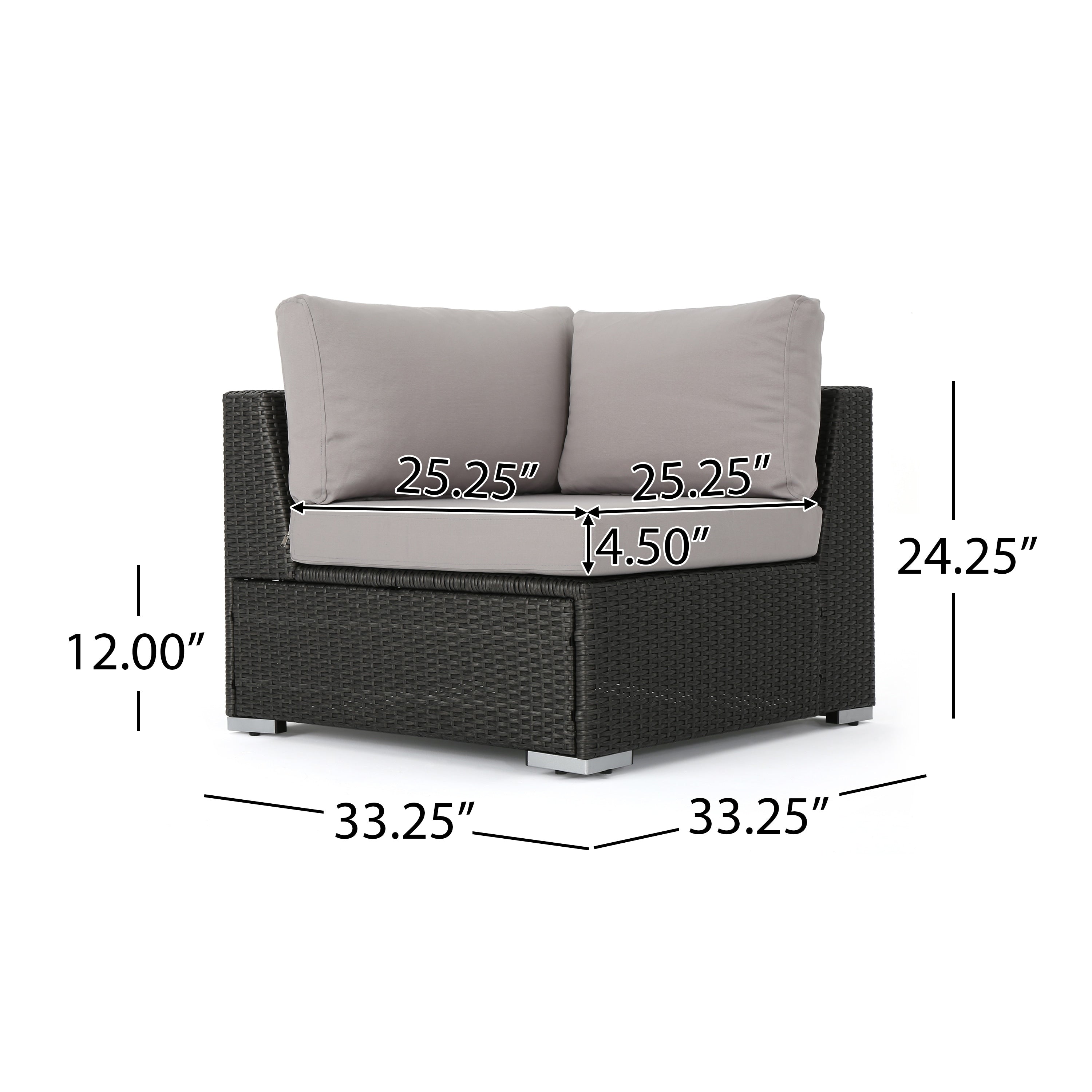 Christopher Knight Home Santa Rosa Ensemble de salon d'extérieur 7 pièces en osier