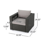 Christopher Knight Home Santa Rosa Ensemble de salon d'extérieur 7 pièces en osier