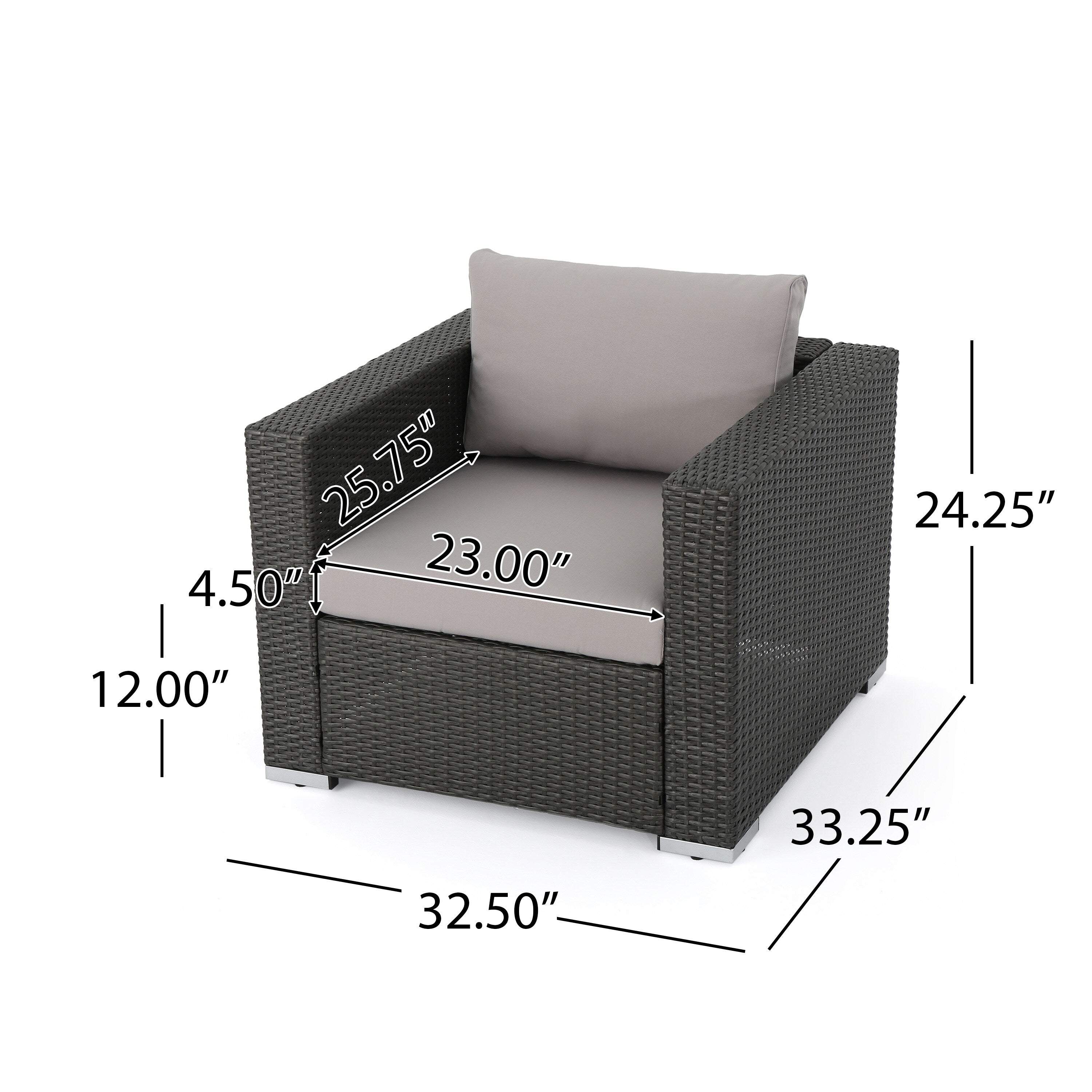 Christopher Knight Home Santa Rosa Ensemble de salon d'extérieur 7 pièces en osier