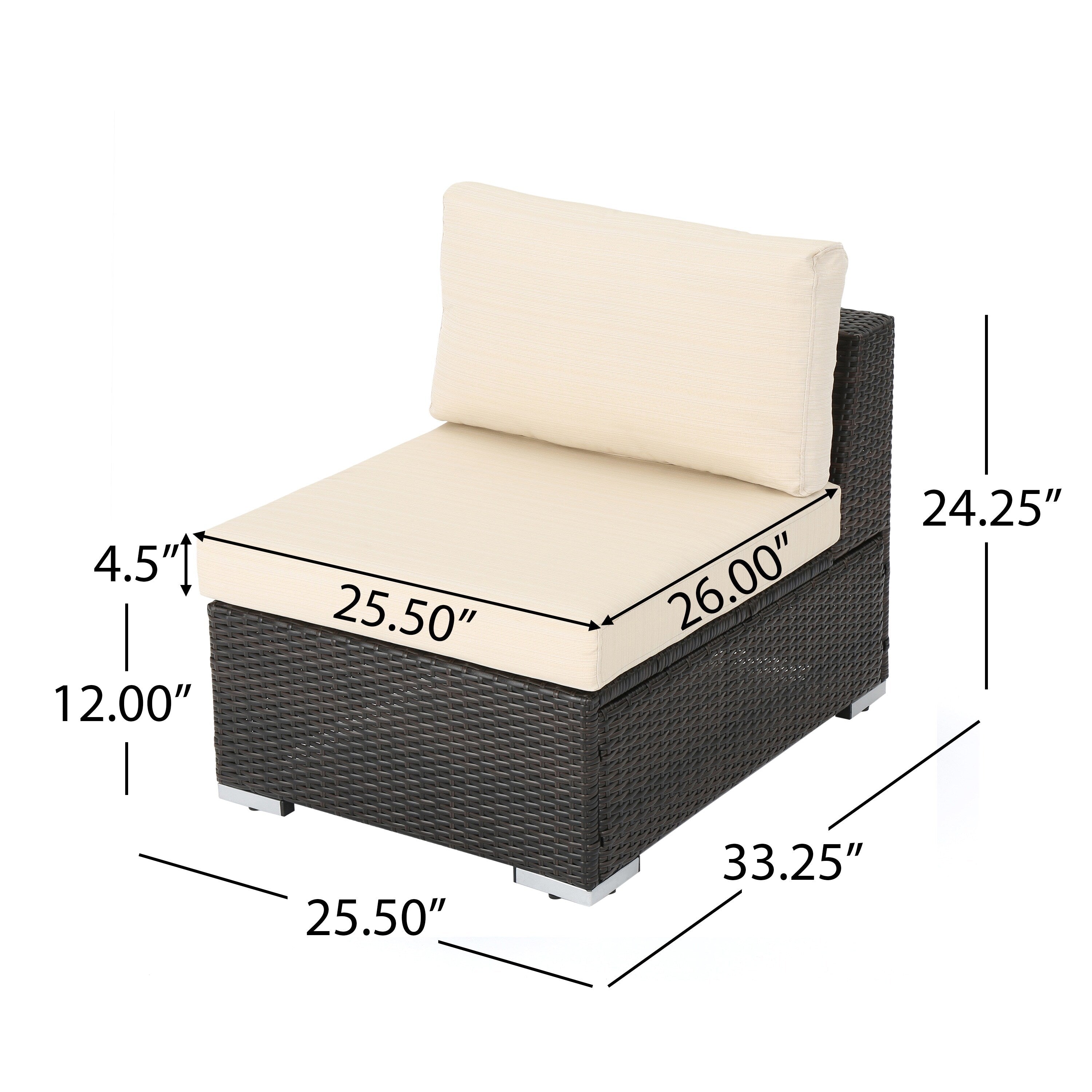 Christopher Knight Home Santa Rosa Ensemble de salon d'extérieur 7 pièces en osier