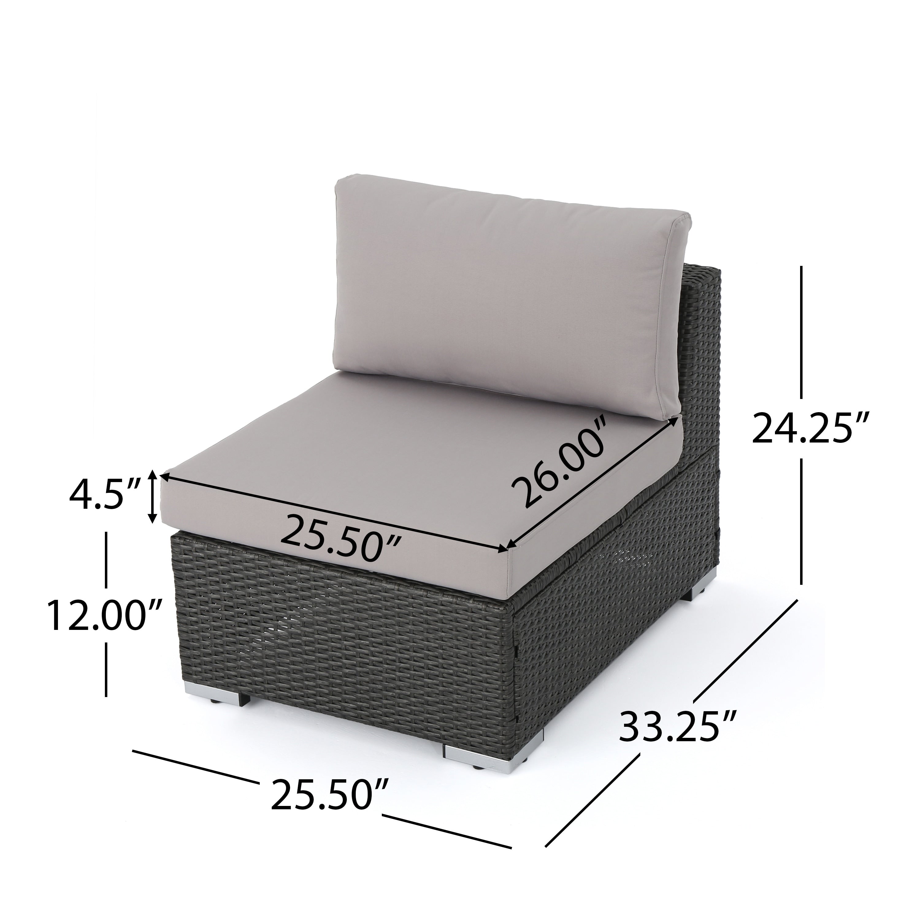 Christopher Knight Home Santa Rosa Ensemble de salon d'extérieur 7 pièces en osier