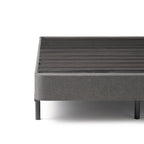 Sommier Chuck King Size pour matelas, 18 cm, revêtement en tissu, bois