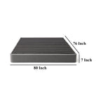 Sommier Chuck King Size pour matelas, 18 cm, revêtement en tissu, bois