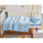 Parure de lit Clara Clark pour tout-petits, ensemble couvre-lit 3 pièces, couette matelassée toutes saisons, drap-housse et taie d'oreiller