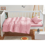 Parure de lit Clara Clark pour tout-petits, ensemble couvre-lit 3 pièces, couette matelassée toutes saisons, drap-housse et taie d'oreiller