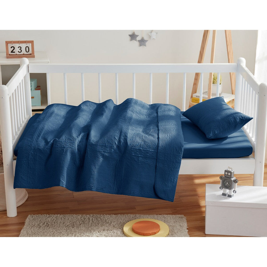 Parure de lit Clara Clark pour tout-petits, ensemble couvre-lit 3 pièces, couette matelassée toutes saisons, drap-housse et taie d'oreiller