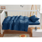 Parure de lit Clara Clark pour tout-petits, ensemble couvre-lit 3 pièces, couette matelassée toutes saisons, drap-housse et taie d'oreiller