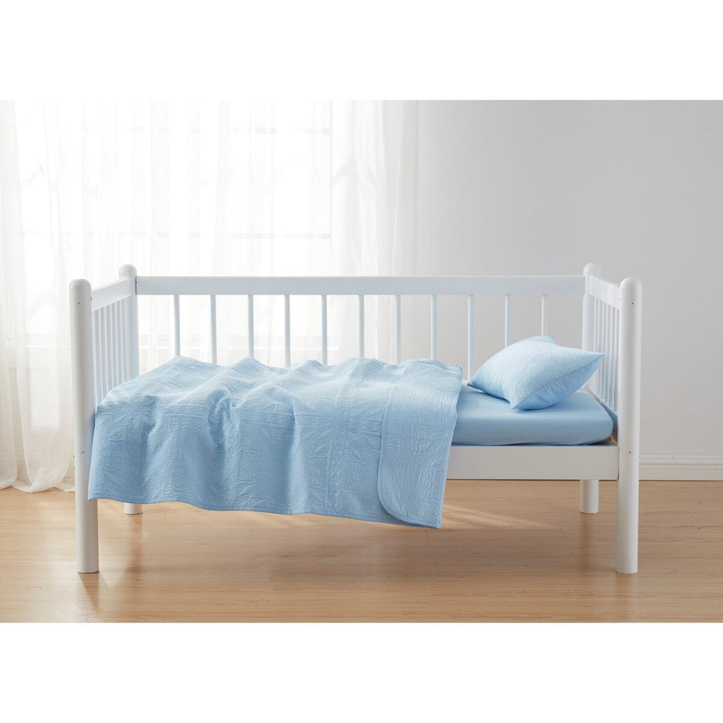 Parure de lit Clara Clark pour tout-petits, ensemble couvre-lit 3 pièces, couette matelassée toutes saisons, drap-housse et taie d'oreiller