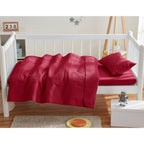 Parure de lit Clara Clark pour tout-petits, ensemble couvre-lit 3 pièces, couette matelassée toutes saisons, drap-housse et taie d'oreiller