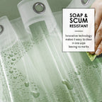 Doublure de rideau de douche Clara Clark ultra-résistante 5G épaisse et résistante à l'écume