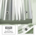 Doublure de rideau de douche Clara Clark ultra-résistante 5G épaisse et résistante à l'écume