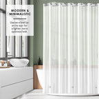 Doublure de rideau de douche Clara Clark ultra-résistante 5G épaisse et résistante à l'écume