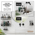 Organisateur de douche adhésif Clara Clark Shower Caddy