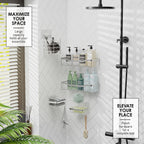 Organisateur de douche adhésif Clara Clark Shower Caddy