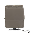 Fauteuil inclinable électrique Clara en cuir véritable avec coussin rembourré, lot de 2