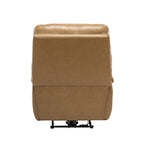 Fauteuil inclinable électrique Clara en cuir véritable avec coussin rembourré, lot de 2