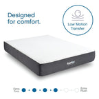 Matelas Classic Brands Cool Gel ventilé en mousse à mémoire de forme 25 cm, certifié CertiPUR US, matelas dans une boîte, lit simple