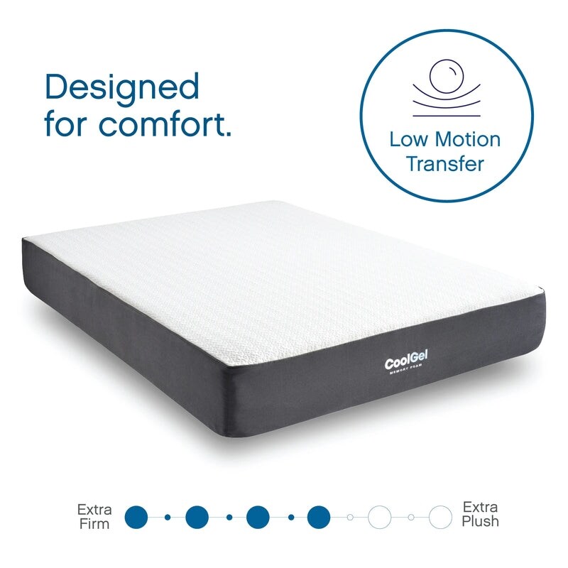 Matelas Classic Brands Cool Gel ventilé en mousse à mémoire de forme 25 cm, certifié CertiPUR US, matelas dans une boîte, lit simple