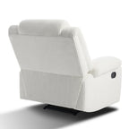 Fauteuil inclinable manuel classique rembourré en velours côtelé (lot de 2)