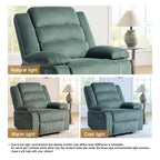 Fauteuil inclinable manuel classique rembourré en velours côtelé