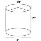 Abat-jour tambour classique en fausse soie de 8 à 16 pouces disponible