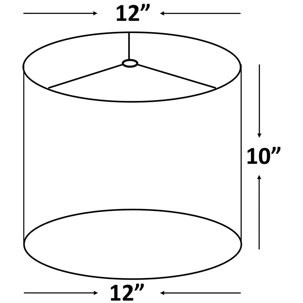Abat-jour tambour classique en fausse soie de 8 à 16 pouces disponible