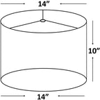 Abat-jour tambour classique en fausse soie de 8 à 16 pouces disponible