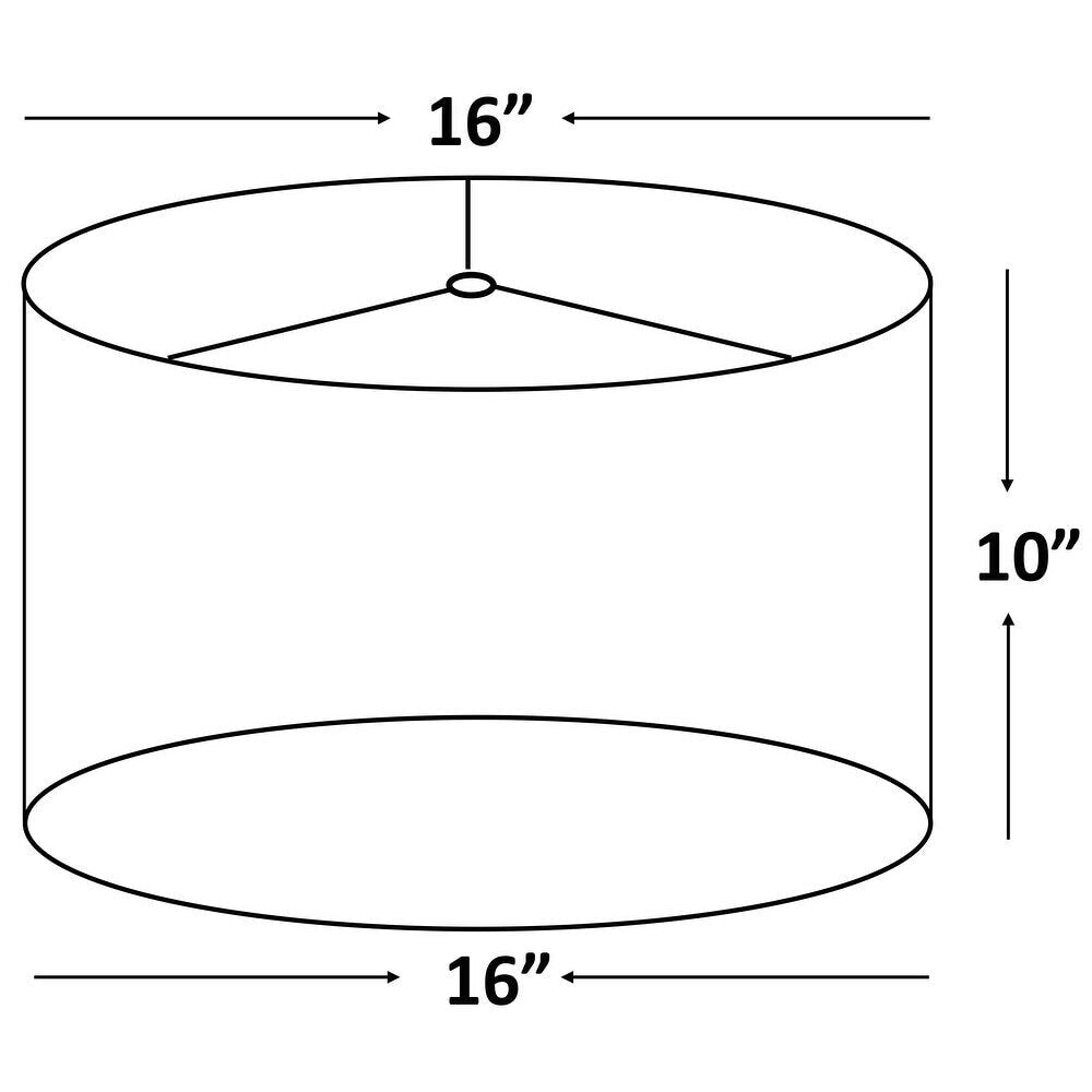 Abat-jour tambour classique en fausse soie de 8 à 16 pouces disponible