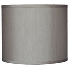 Abat-jour tambour classique en fausse soie de 8 à 16 pouces disponible