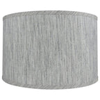Abat-jour tambour classique en lin lisse, taille inférieure : 8 à 16