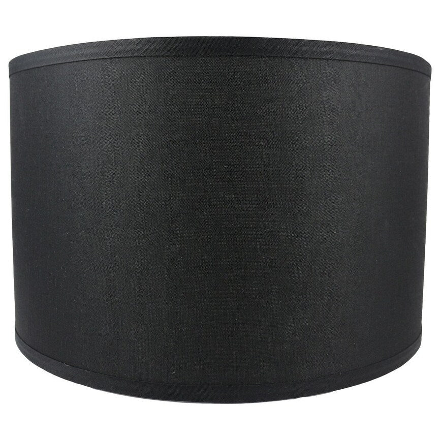 Abat-jour tambour classique en lin lisse, taille inférieure : 8 à 16