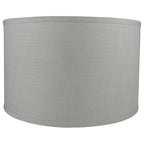 Abat-jour tambour classique en lin lisse, taille inférieure : 8 à 16