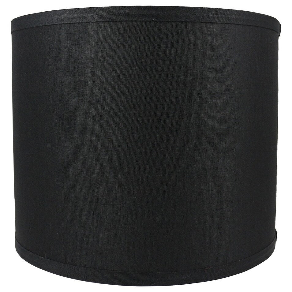 Abat-jour tambour classique en lin lisse, taille inférieure : 8 à 16