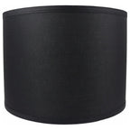 Abat-jour tambour classique en lin lisse, taille inférieure : 8 à 16
